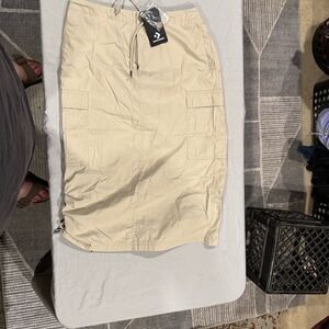 Converse Beige Cargo Skirt